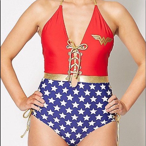 dc comics wonder woman retro swimsuit